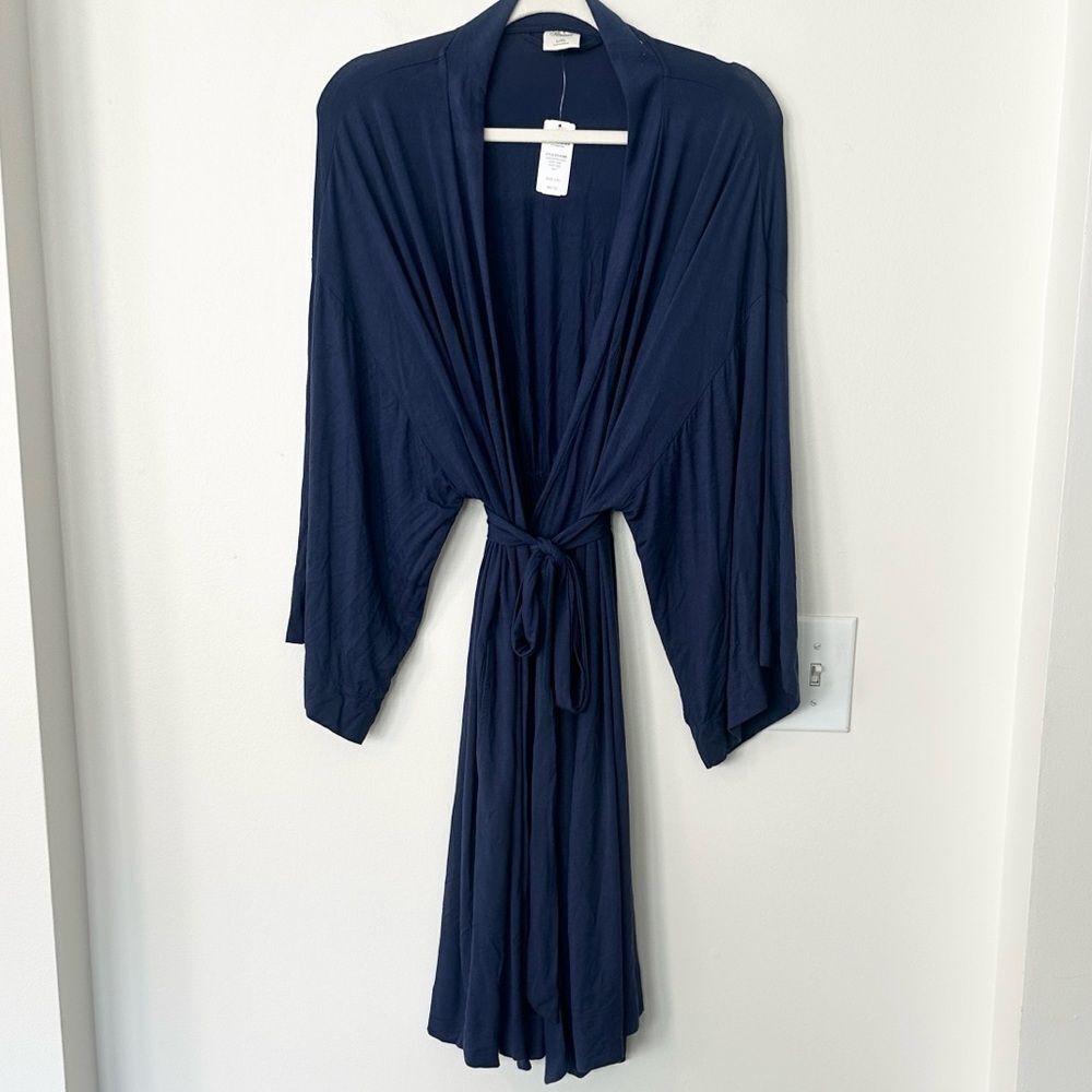 Soma Navy Blue Women’s Short Robe L/XL. NWT